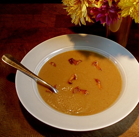 autumn soup (chestnut, wild mushroomand winter squash)