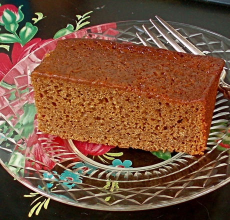 old fashioned hot water gingerbread